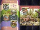 SAO TOME PRINCIPE 2015, Fauna Dinozauri, serie neuzata, MNH, Nestampilat