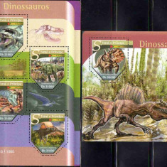SAO TOME PRINCIPE 2015, Fauna Dinozauri, serie neuzata, MNH