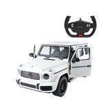 Masina cu telecomanda Mercedes Benz G63 Rastar, 32.3 x 14.8 x 13.9 cm, 5 x AA, 10 km/h, tractiune 2 WD, anvelope cauciuc, Rosu
