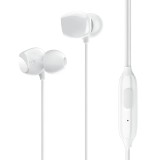 Handsfree Casti In-Ear Usams EP-28, US-SJ265, Cu microfon, 3.5 mm, Alb HSEP2802