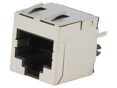 Soclu RJ45 8P8C Cat 6a Ecranat THT Drept foto