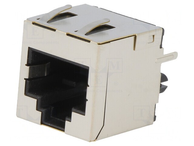 Soclu RJ45 8P8C Cat 6a Ecranat THT Drept