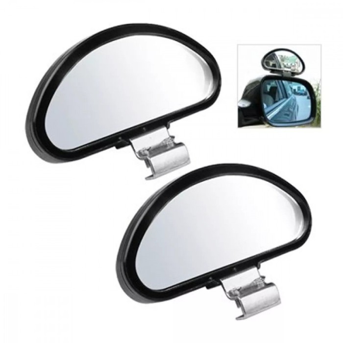 Set oglinzi auto auxiliare reglabile cu fixare clema exterioara