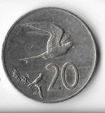 Moneda 20 cents 1992 - Cook, Australia si Oceania, Nichel