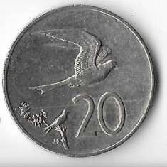 Moneda 20 cents 1992 - Cook