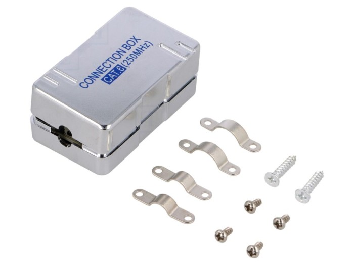 Conector Adaptor Cat 6 Ecranat Metalic