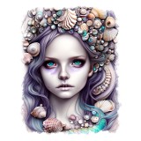 Sticker decorativ Zana, Roz, 70 cm, 11215ST