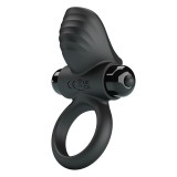 Pretty Love-Adrien Inel Vibrator 10 Funcții Negru