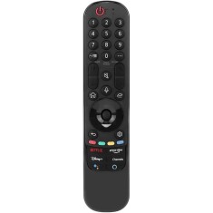 Telecomanda pentru Smart TV LG AN-MR21GA, x-remote, functie vocala, mouse, pointer, Netflix, Prime Video, Disney+, Negru