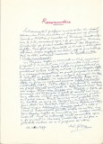 A3584N Alexandru Piru, act scris și semnat olograf, 1987