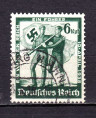 ✅ (S43) Germania Reich 1938 &amp;quot;10 Aprilie - Referendumul ptr. anexarea Austriei &amp;quot; serie completa Michel 662 , stampilat foto