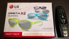 Telecomanda TV 3D LG originala, impecabila, bonus set ochelari 3D LG originali foto
