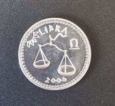 Somalia 10 Shillings 2006 moneda otel necirculata UNC km # 15 zodiac balanta