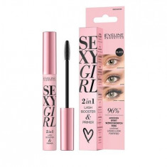 Primer & Booster pentru gene, Eveline Cosmetics, Sexy Girl 2in1, 10 ml