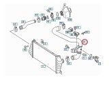 Furtun intercooler, supraalimentare Mercedes Sprinter 2000-2006, diametru 62 mm, cauciuc, Set; , RapidAuto 5065PT-5