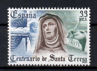 Spania 1982 - Aniversarea a 400 de ani de la moartea Theresiei de Avila, MNH foto