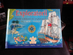 Exploratorii, marile calatorii de exploatare, carte puzzle foto