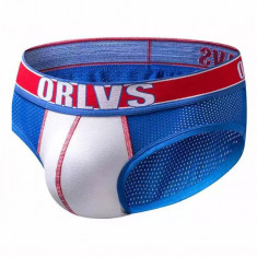 Sexy Chiloti Jockstrap Barbati Male ORLVS Push Up Suspensor Boxeri Mesh foto