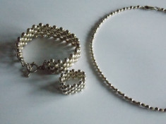 Set argint -bratara, inel si colier(2062) foto