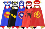 Ks Costumes Set de pelerine de supererou 5BUC pentru băieți, fete Dress Up Party