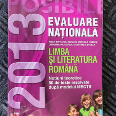 EVALUARE NATIONALA LIMBA SI LITERATURA ROMANA NOTIUNI TEORETICE DOBOS STOICA