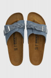 Birkenstock papuci din piele Oita Braided femei, 1026629