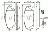 Set placute frana,frana disc OPEL COMBO Combi (2001 - 2016) BOSCH 0 986 424 527