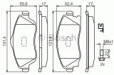 Set placute frana,frana disc OPEL CORSA C (F08, F68) (2000 - 2009) BOSCH 0 986 424 527