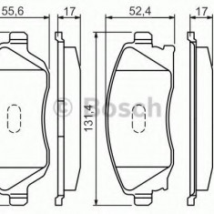 Set placute frana,frana disc OPEL CORSA C (F08, F68) (2000 - 2009) BOSCH 0 986 424 527