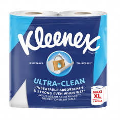 Prosop bucatarie Kleenex Ultra Clean, 2 straturi, 2 role x 74 foi