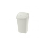Cos de gunoi batant Aurora, 9 L, crem, Plastor Trading