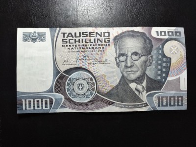 AUSTRIA 1000 SCHILLING 1983 EXCELENTĂ foto