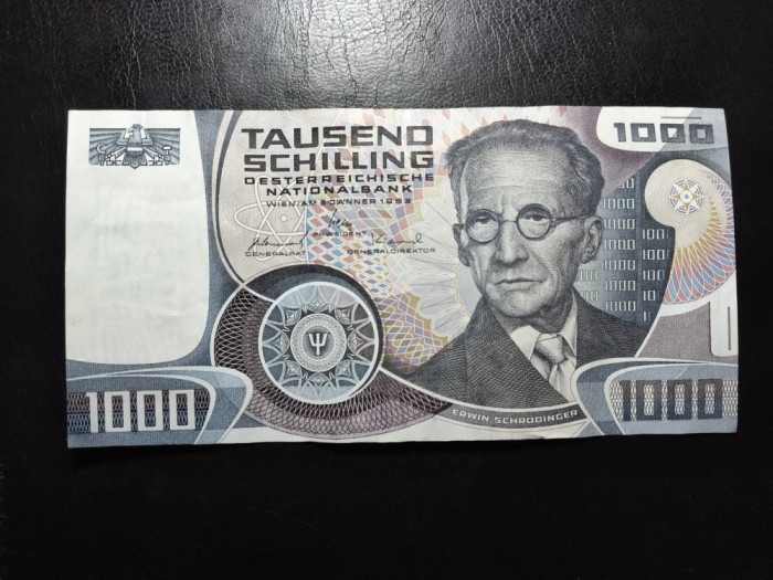 AUSTRIA 1000 SCHILLING 1983 EXCELENTĂ