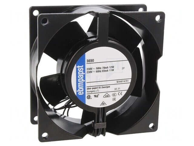 Ventilator AC Axial 230V 92.5x92.5x38mm 75m3/h