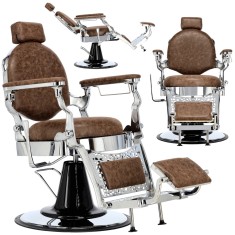 Scaun de frizerie hidraulic pentru salonul de frizerie barber shop Logan Barberking foto