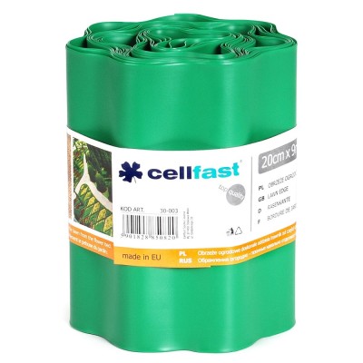Separator gazon Cell Fast, plastic, verde deschis, 20 cm x 9 m foto