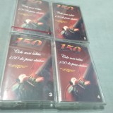 LOT DE 4 CASETE CE3LE MAI IUBITE 150 DE PIESE CLASICE 1+2+3+4/NR 1 E SIGILATA