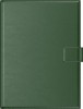 Agenda A4 Premium cu mecanism auriu verde inchis