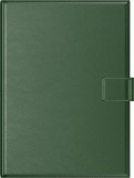 Agenda A4 Premium cu mecanism auriu verde inchis
