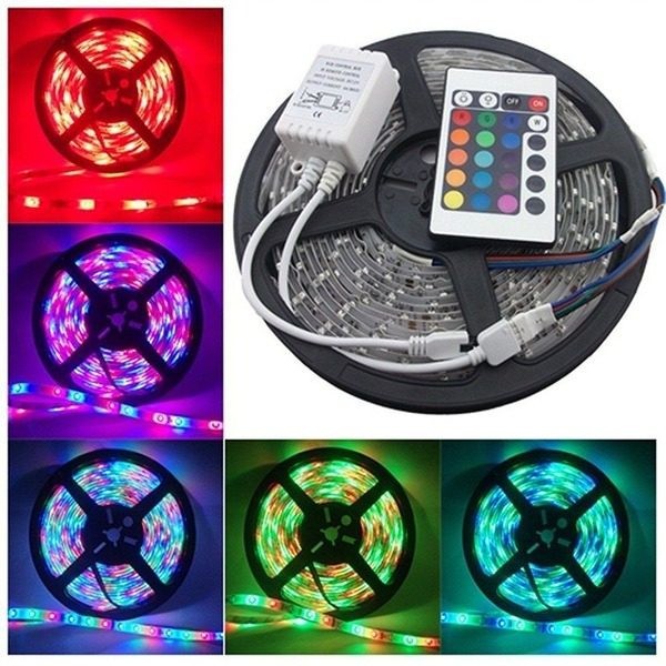 Banda RGB LED, cu telecomanda si joc de lumini multicolore