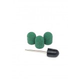 Set suport si 3 bucati smirghel rezerva pentru freza unghii, 13*19mm, verde, granulatie 100