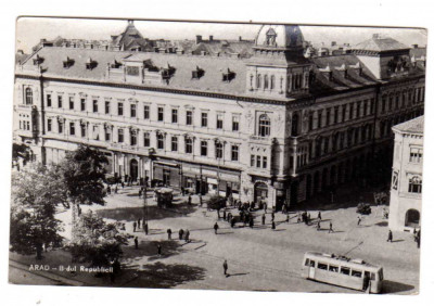 Arad B-dul Republicii tramvai RPR foto