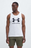 Under Armour tricou de antrenament Sportstyle culoarea alb