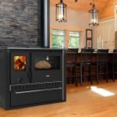 Soba de gatit, PRITY GT W10 FI G DR, metalica, 4,4 kg/h, 930 x 620 x 800 - Negru foto