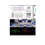 Lumini ambientale LED premium, kit RGB 22 &icirc;n 1, efecte dinamice Symphony cu control prin aplicație