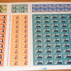 ANIVERSARI -PERSONALITATI .2002 LP.1580 MNH, 50 SERII TIRAJ 250.000