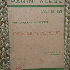 PSALMI IN VERSURI - MITROPOLITUL DOSOFTEI