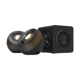 CREATIVE PEBBLE X Plus USB-C 2.1 Speakers w/Bluetooth 5.3, RGB Lighting, Aux, black &quot;51MF0495AA000&quot; (timbru verde 0.8 lei)