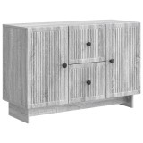 vidaXL Bufet cu sertar Sonoma gri 89 x 34,5 x 60 cm Lemn prelucrat 893971