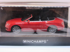 Macheta Bentley Continental GTC Minichamps 1:43 foto